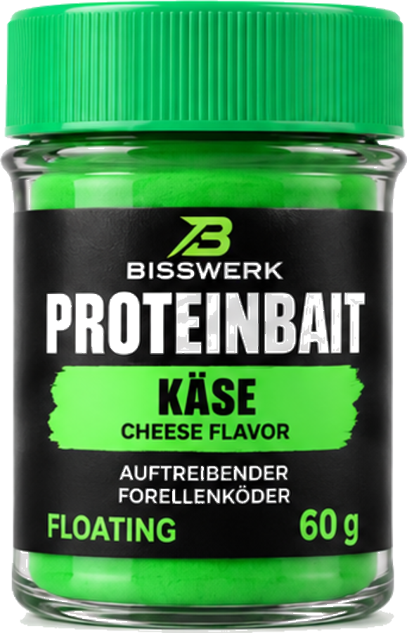 BISSWERK PROTEINBAIT Käse – grüner auftreibender Forellenteig